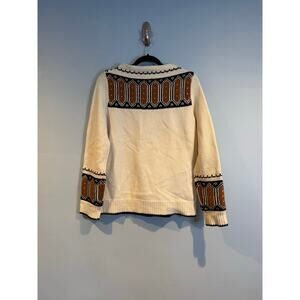 Madewell 100% Merino Wool Fair Isle Knit Sweater Size Medium